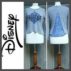 Disney Fairest Gray Long Sleeve Top Size 14 Large